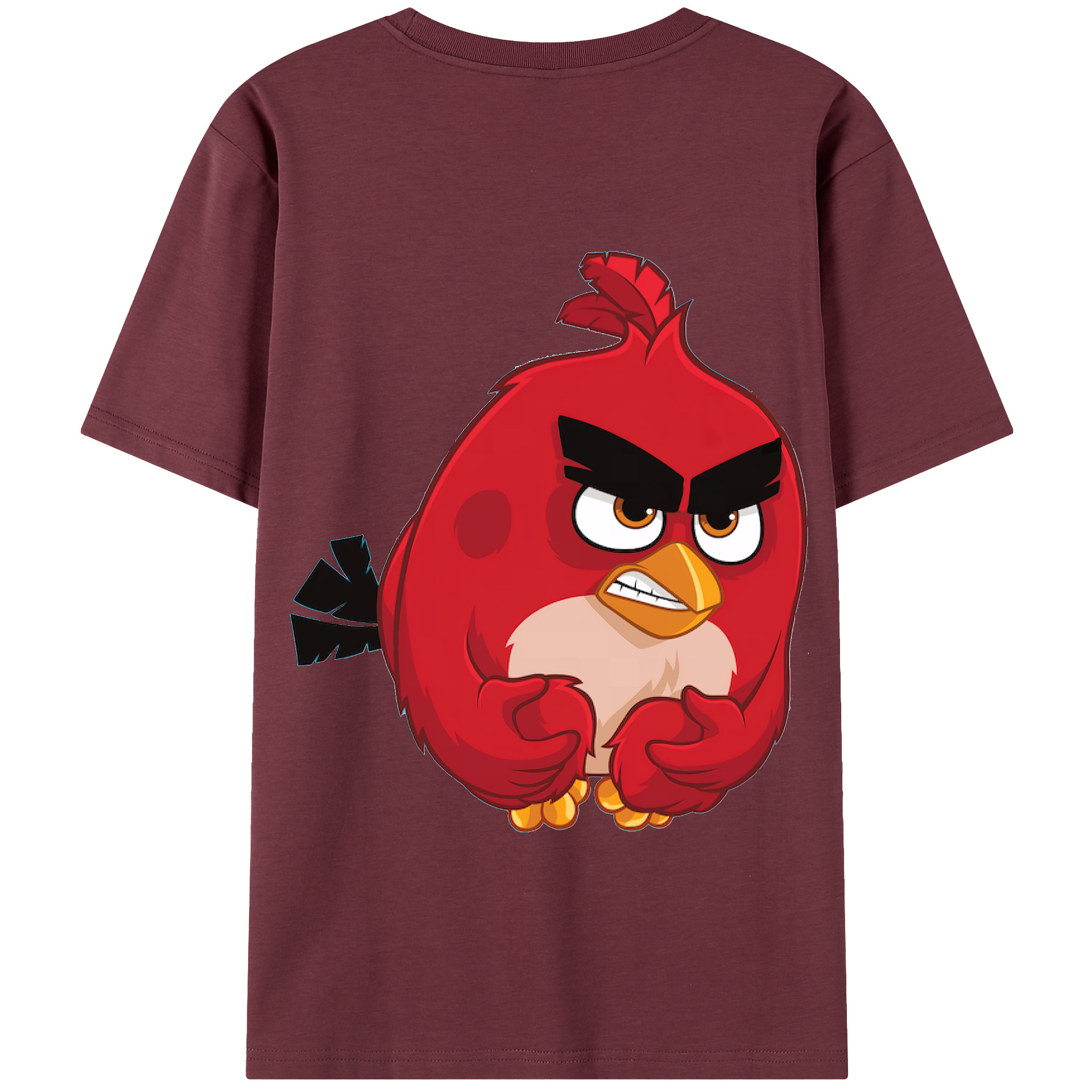 （画像用） Angry Birds アングリーバード 綿100％半袖Tシャツ（背面プリント）